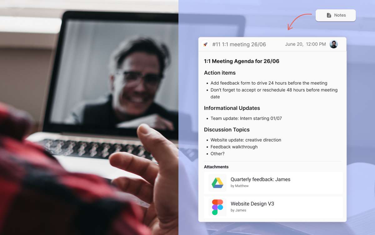 meeting agenda for 1:1 meeting