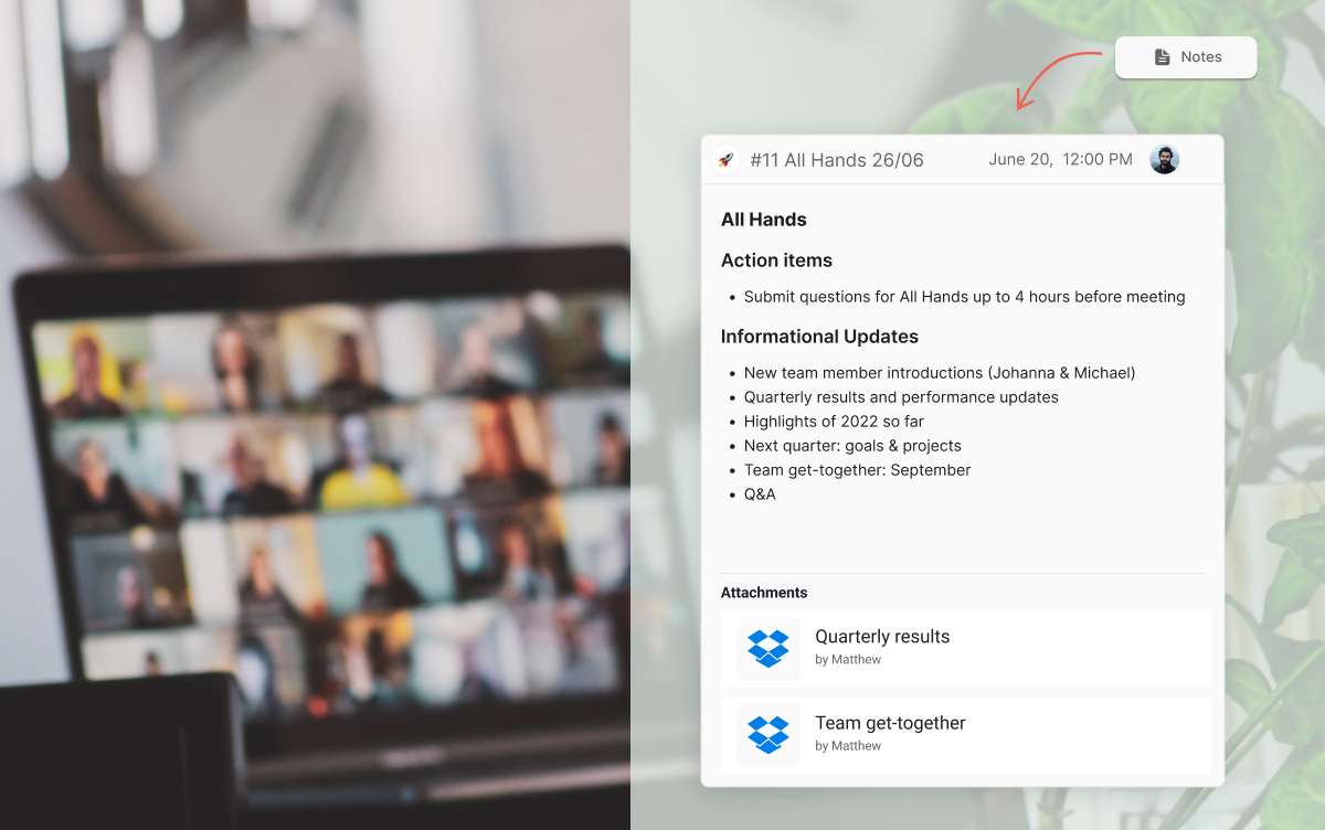 meeting agenda example for all hands meeting