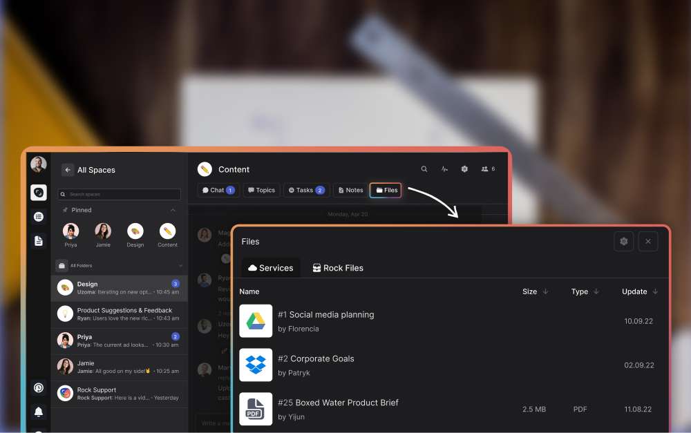 product management with files