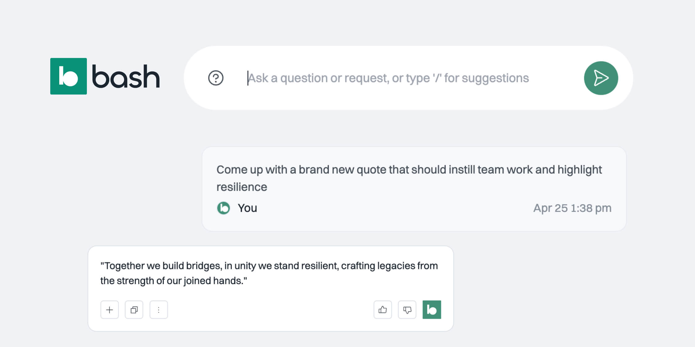 Write teamwork quotes with the help of AI