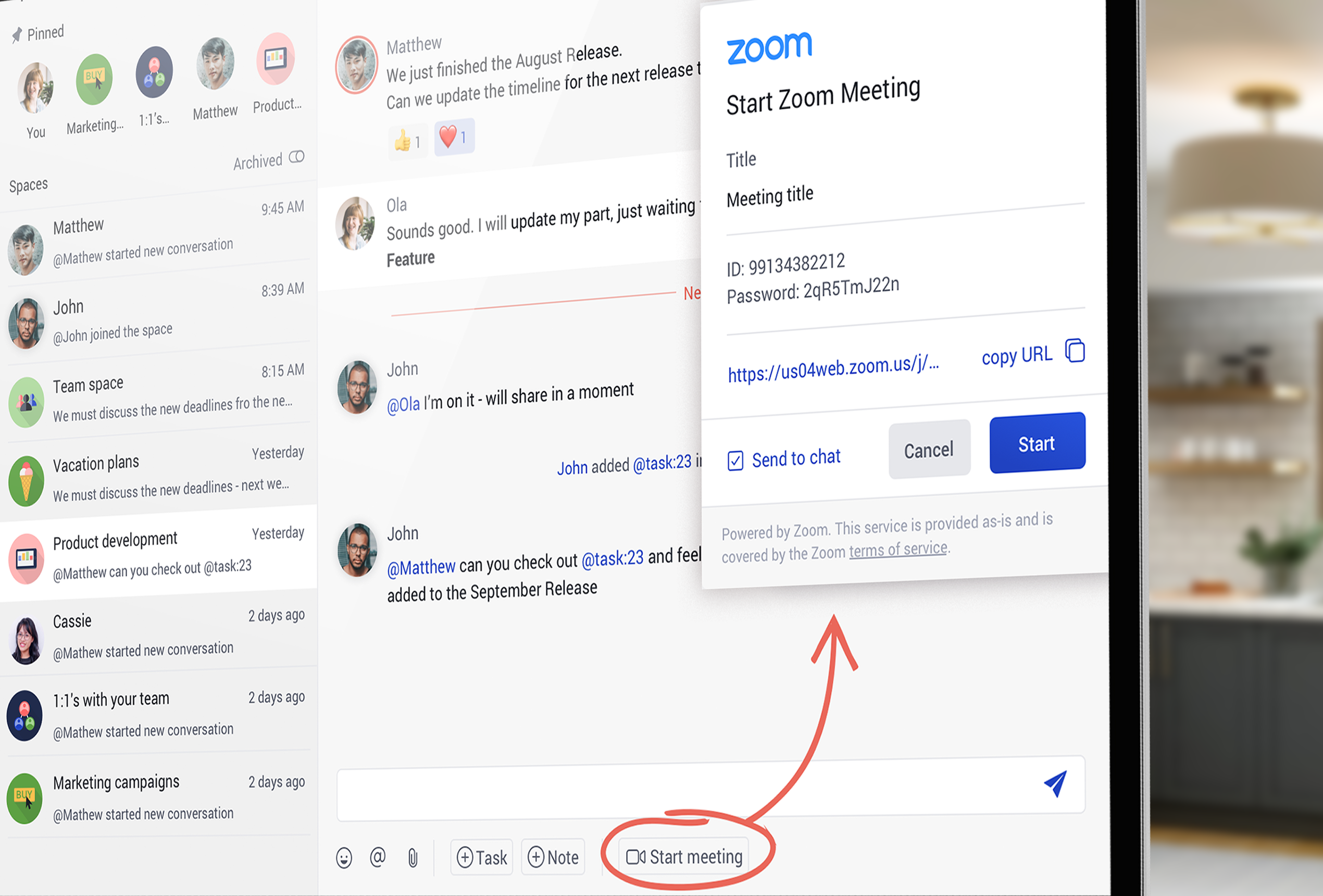 video conferencing with Rock