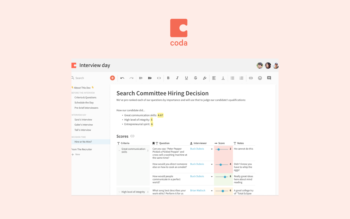 marketing tools coda