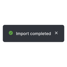 Import from Jira to Rock step three completed integration