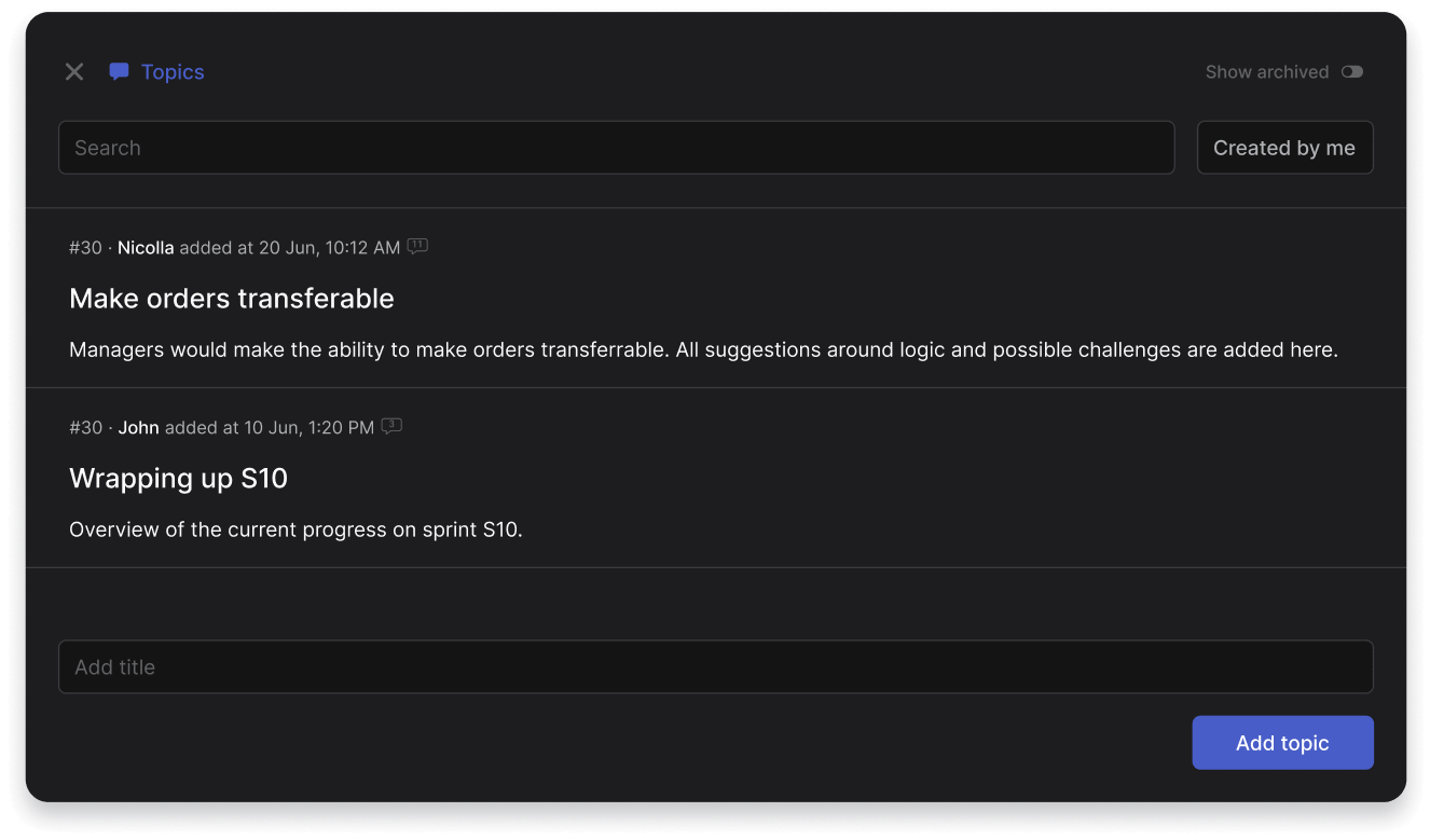 Basecamp alternative Rock actionable messages in spaces with different topics