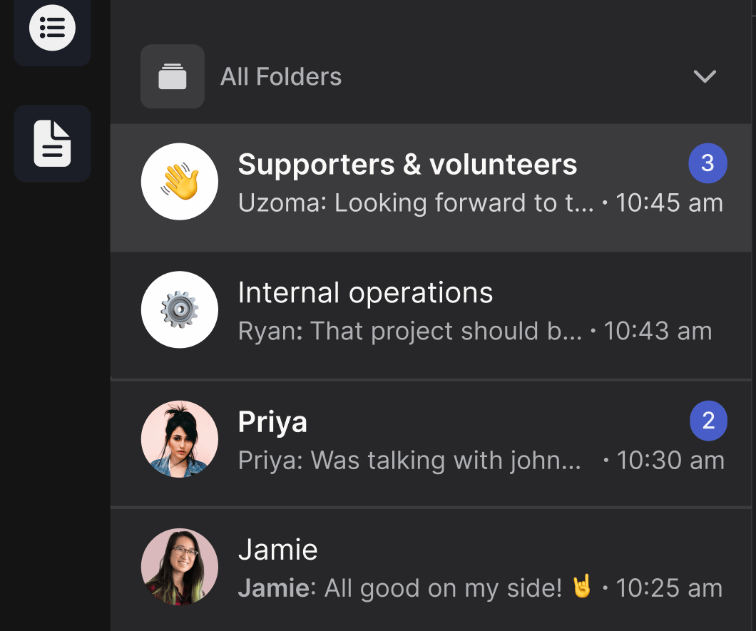 Unlimited project spaces for NGO's on Rock with examples