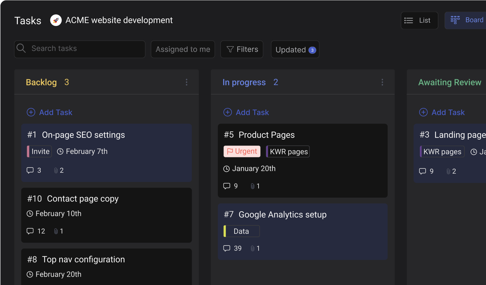 Freelance project management space on Rock