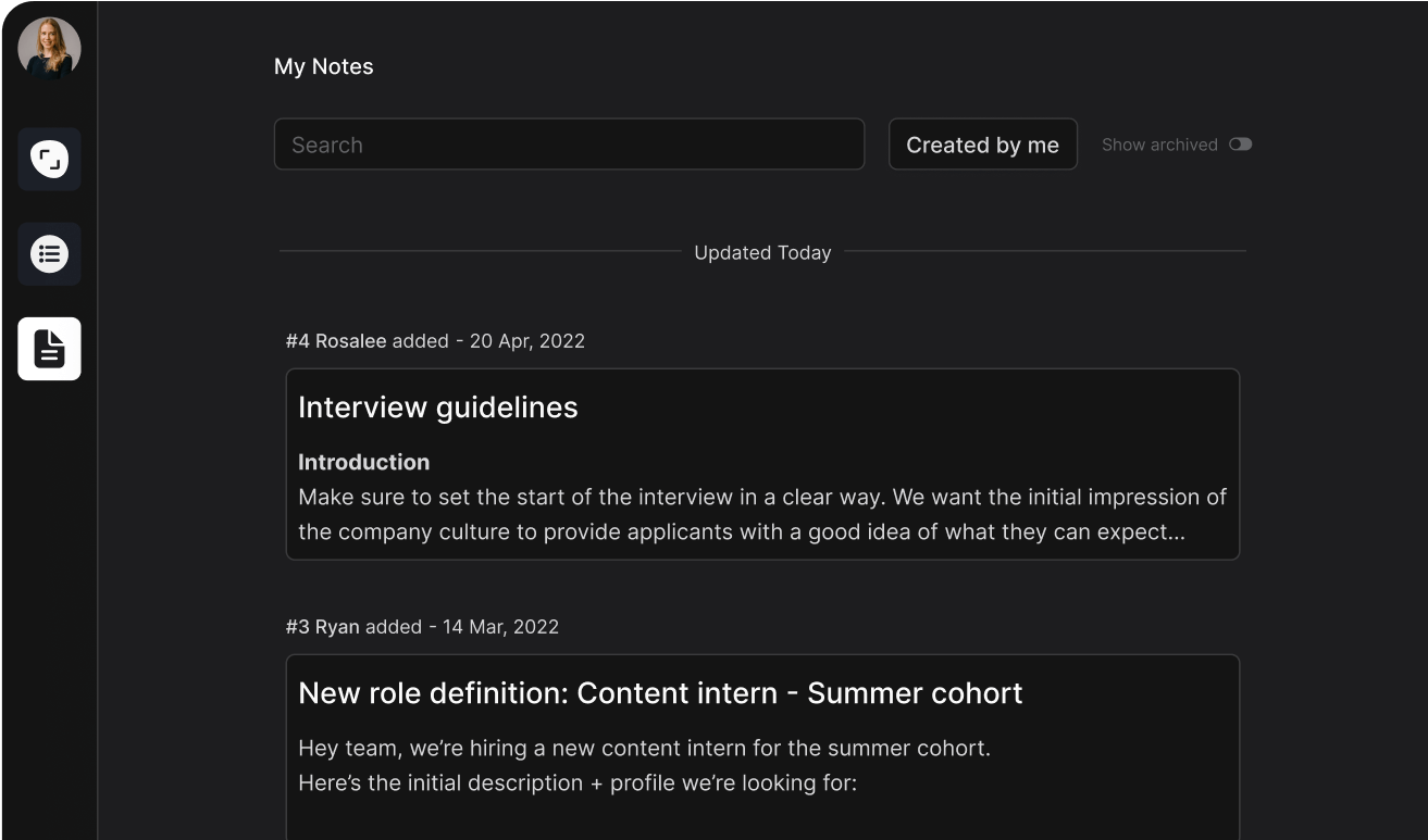 Notes from a recruitment team