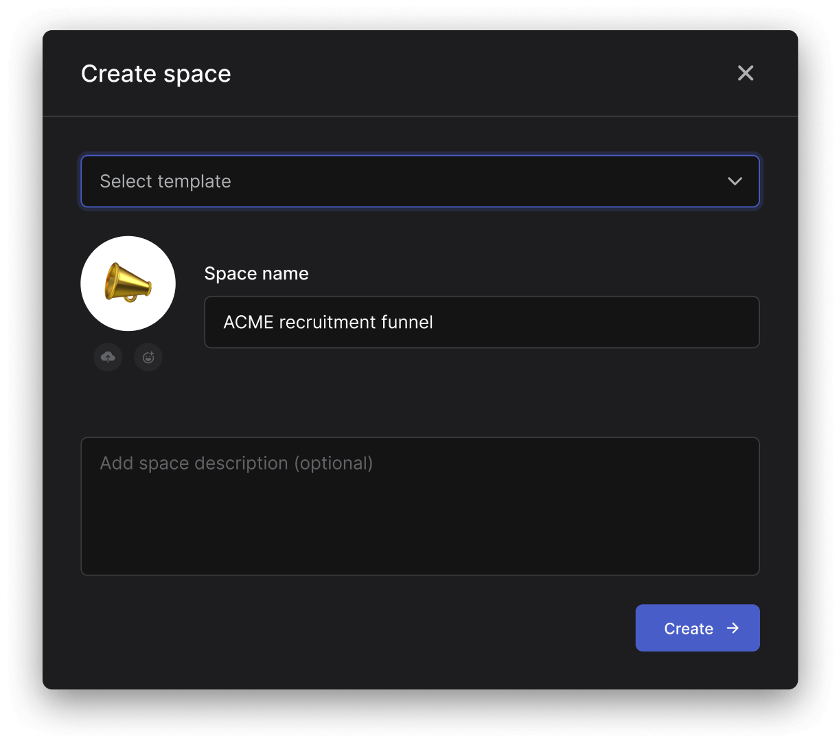 How to create a new recruitment space on Rock