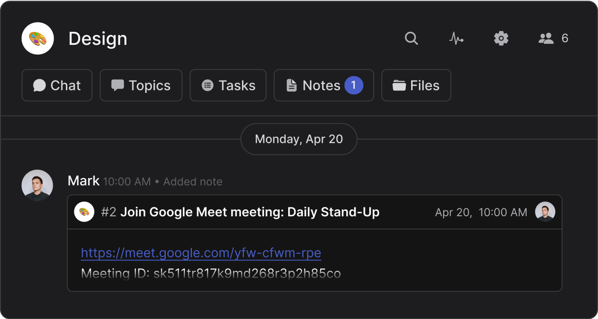 Highlight meetings mini-app how to pair with notes in Google Meet integration