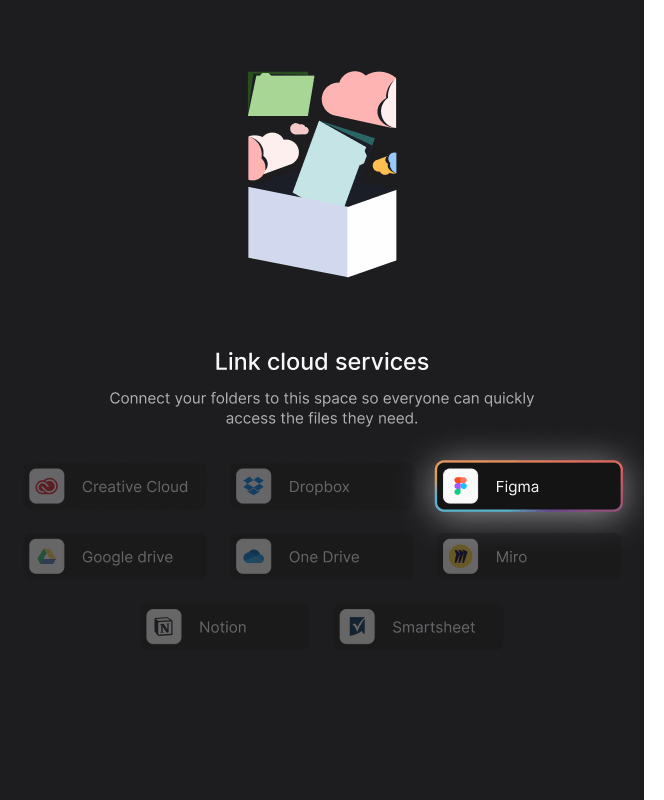 Rock Files mini-app select Figma integration