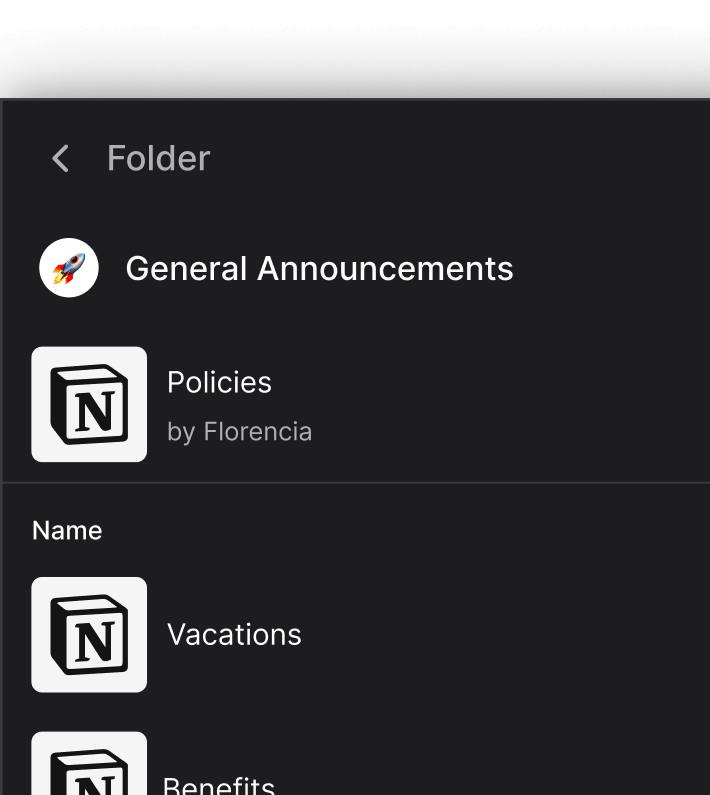 Notion successful integration example for mobile
