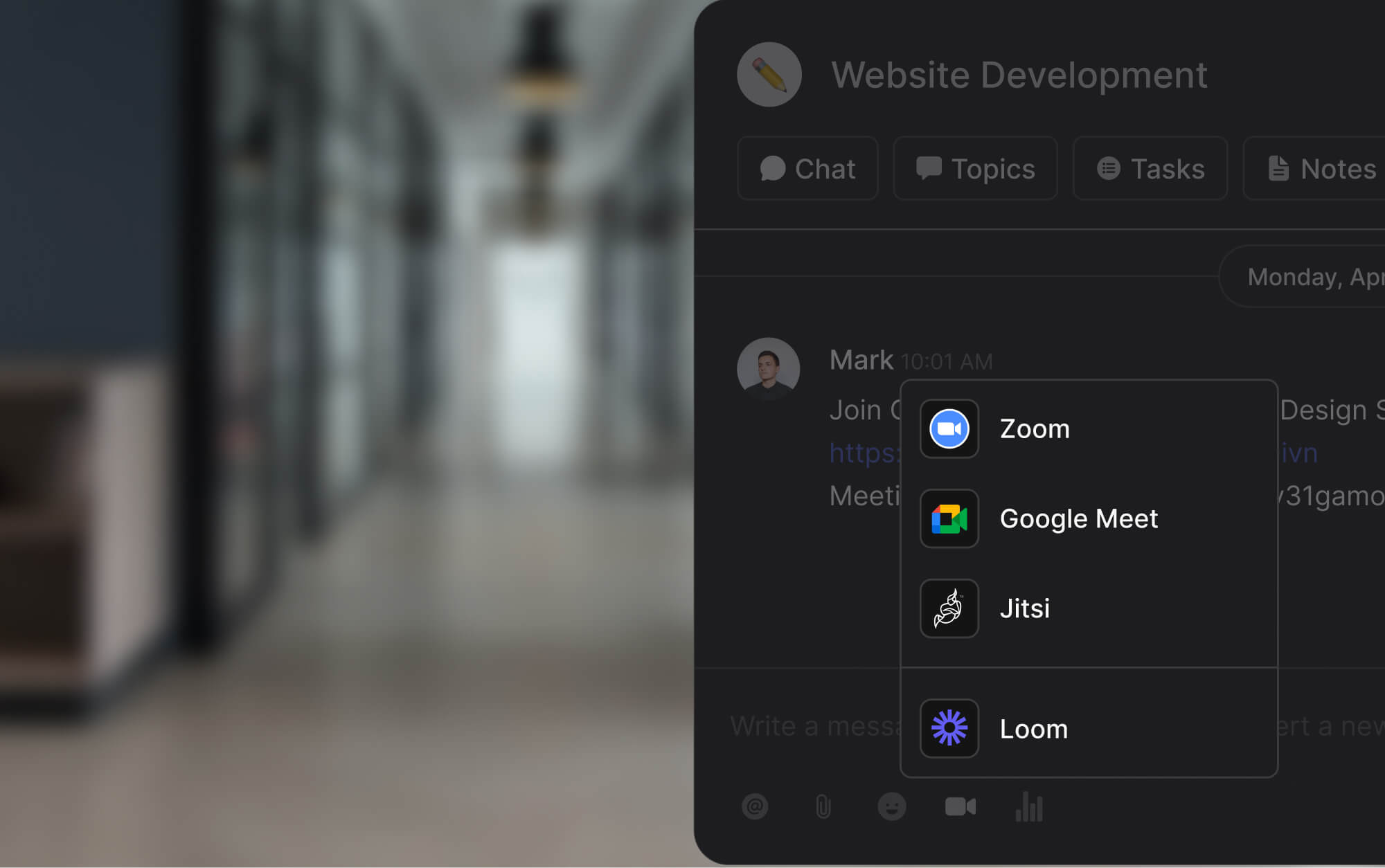 Loom integration in app to help people in being effective