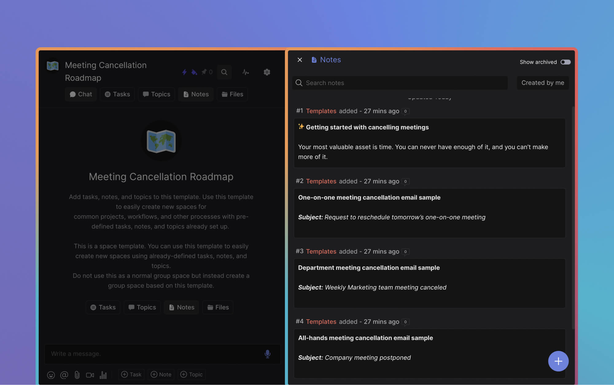Meeting cancellation email samples